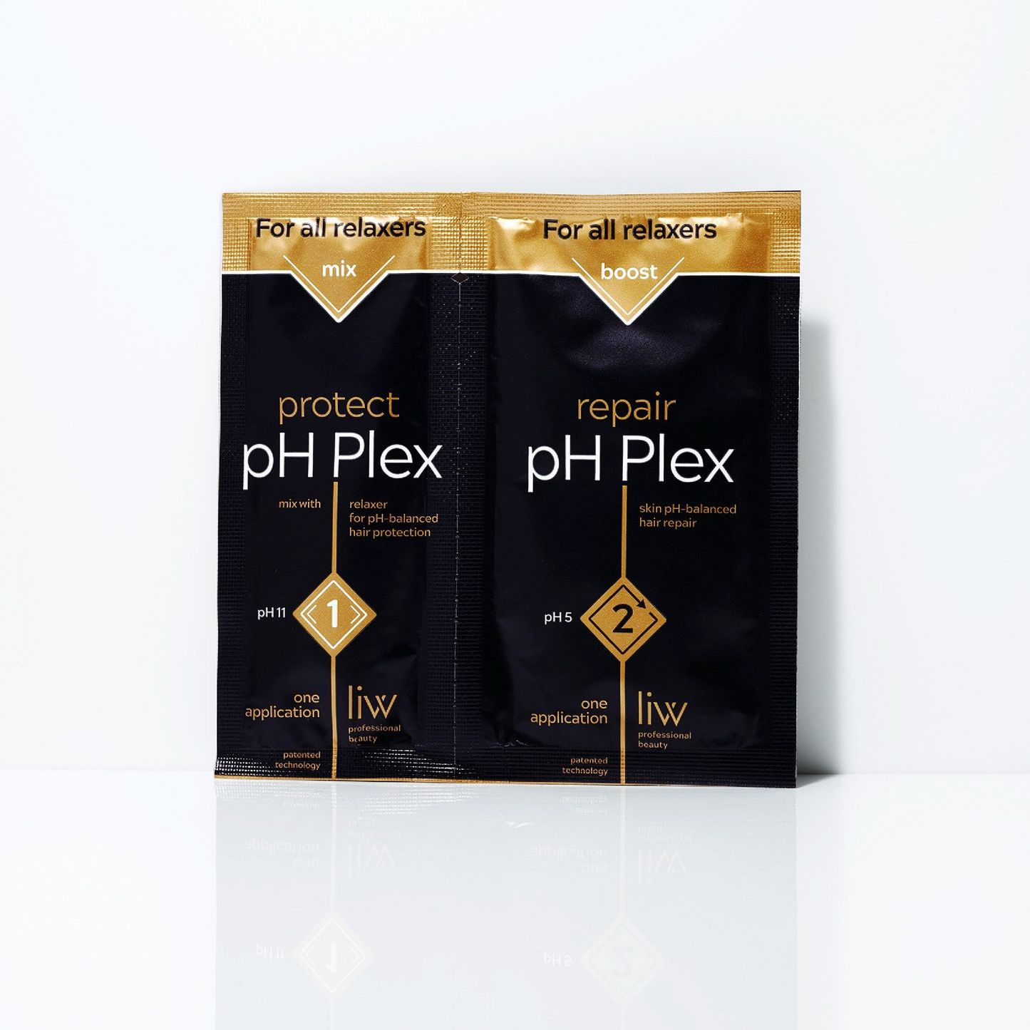 pH Plex Relaxer double sachet steps 1/2