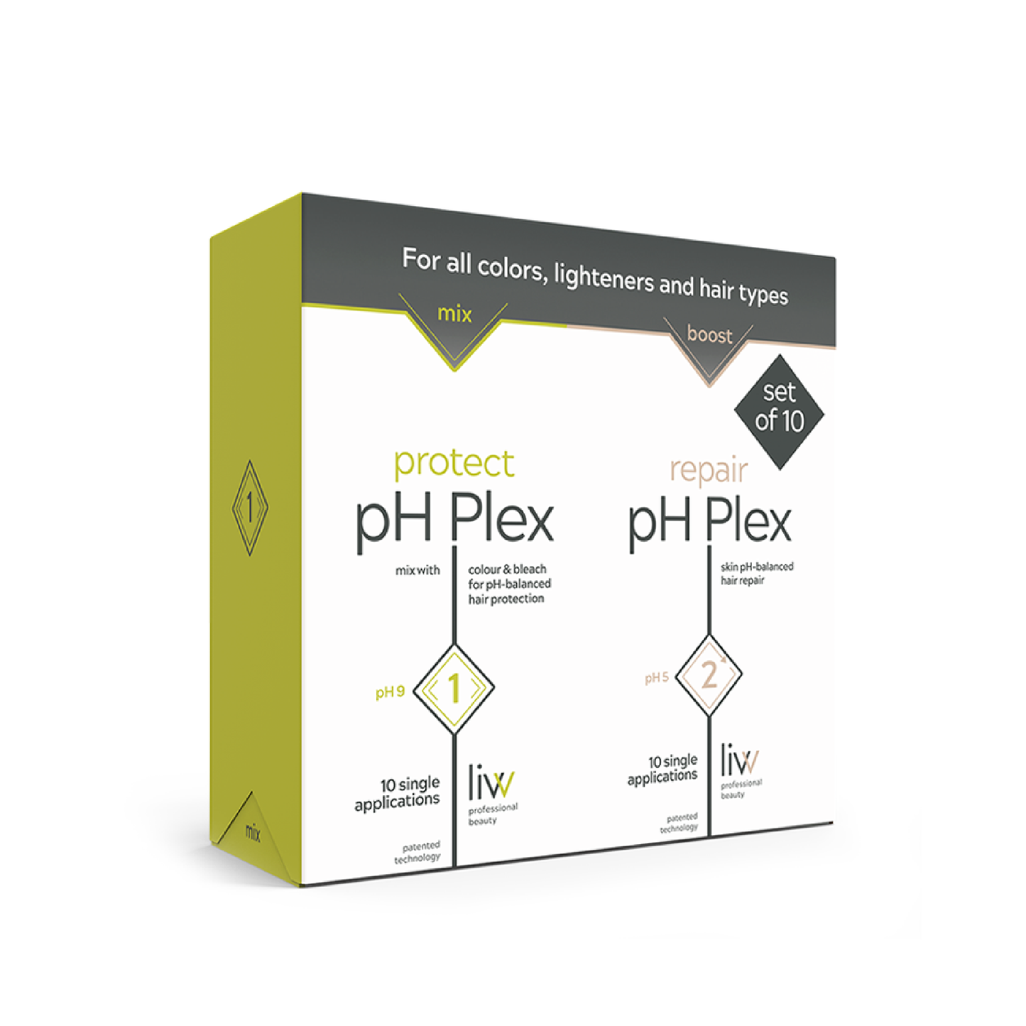 pH Plex Value Pack, 10 double sachets steps 1/2