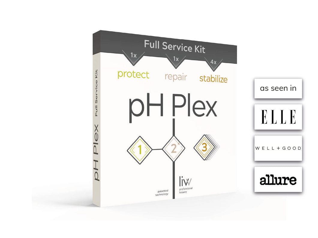 pH Plex Full Service Kit, 1 double sachet steps 1/2 and 2 double sachets step 3